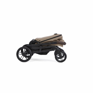 Carucior pentru copii multifunctional 3 in 1 Joie Chrome 2 Cashew (Carucior Chrome 2 Cashew + Landou Chrome Cashew + scoica i-Snug Cashew)