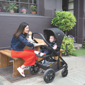 Carucior pentru copii multifunctional 3 in 1 Joie Chrome DLX Toffee