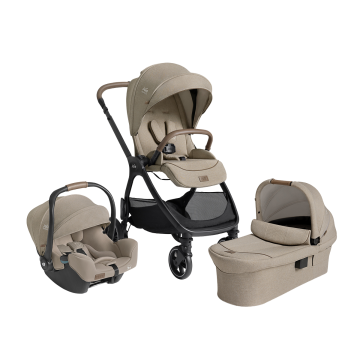 Carucior pentru copii multifunctional 3 in 1 Joie Valora Signature Sandstone (Carucior Valora + Landou Ramble XL + scoica i-Starter)