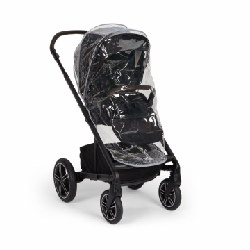 Carucior pentru copii Nuna Mixx Next Caviar cu suspensii, suport reglabil pentru picioare, sezut reversibil si accesorii incluse