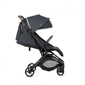 Carucior pentru copii Tutis Noordi Sia Baltic Blue carbon, 5.9 kg, compatibil avion, accesorii incluse, greutate admisa 22 kg