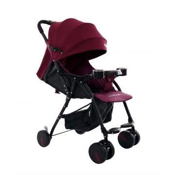 Carucior sport 210S visiniu, ultra usor, pliabil, 3 pozitii