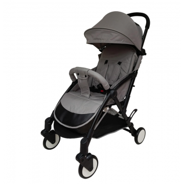 Carucior sport B508 gri, pliabil compact, 0-36 luni, 6.1 kg, reclinabil, cos depozitare