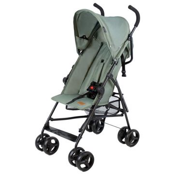 Carucior sport, BabyTrold, Jet, Usor- 4.3 kg, Pliere tip umbrela, Spatar ajustabil, Pana la 15 kg, 6 luni+, Verde