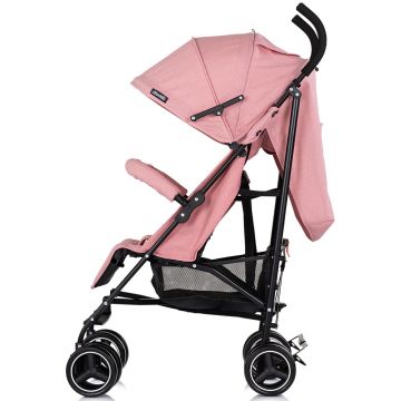 Carucior sport pentru copii Chipolino Milano Powder Pink, spatar reglabil, pliere tip umbrela, suport de picioare reglabil, greutate admisa 22 kg