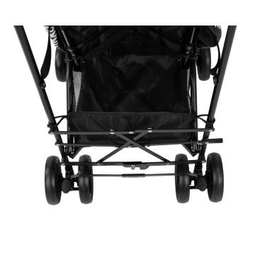 Carucior sport pentru copii KikkaBoo Beetle Black cu Spatar reglabil,Bara de protectie detasabila,Pliere tip umbrela si greutate redusa ,Copertina reglabila cu plasa de ventilatie,Roti pivotante detasabile,Pana la 22kg