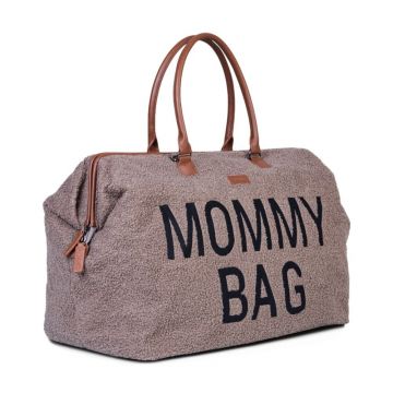 Geanta de infasat XL Childhome Mommy Bag Signature Teddy Soft Brown