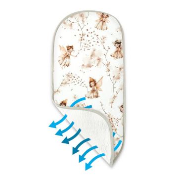 Insertie landou anti-transpiratie, MimiNu, Din plasa 3D, Materiale certificate Oeko Tex Standard 100, Fairy