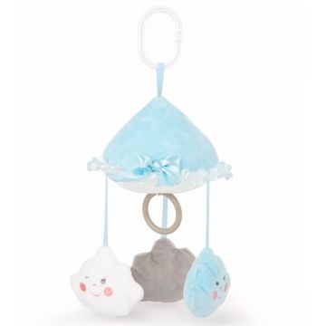 Jucarie muzicala din plus pentru bebelusi Nori albastri 30 cm