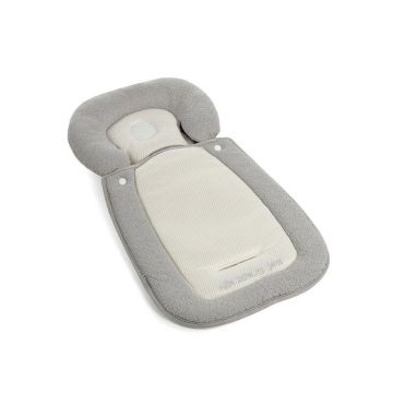 Perna universala reversibila Jane pentru carucior, landou, scaun auto, balansoar, scaun de masa 33 x 62 cm gri