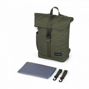 Rucsac pentru mamici PetiteMars Jackob cu buzunare termoizolante, impermeabile si pentru laptop, sistem prindere carucior si compartimentare multipla
