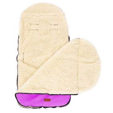 Sac de iarna de lana impermeabil Nativo Winter 85x40 cm Roz