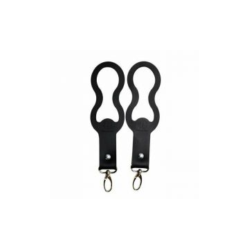 Set 2 clesti din silicon pentru carucior, Petite&Mars, Universali, Negru
