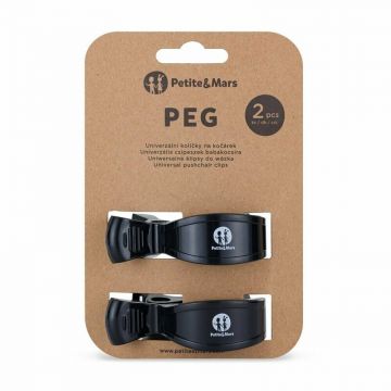 Set 2 clesti multifunctionali pentru carucior PetiteMars Negru