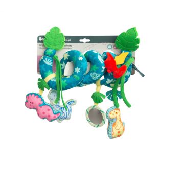 Spirala cu jucarii din plus pentru patutcarucior Sensillo Dino,structura flexibila, extensibila, usor de agatat