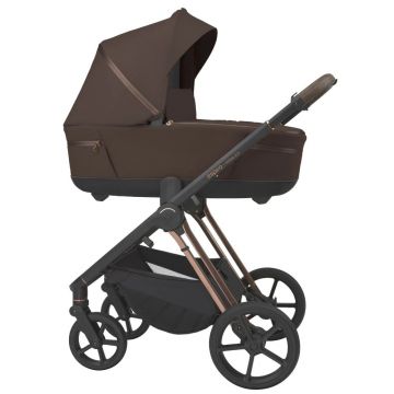 Carucior 3 in 1 pentru copii Espiro Miloo 2.0 Excellent chocolate 0-22 kg cu toate accesoriile incluse