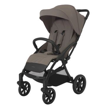 Carucior pentru copii Espiro Fuel Pro Energy taupe 0-22 kg pliabil, cu suspensii, spatar reglabil, suport pentru pahar si husa pentru picioare