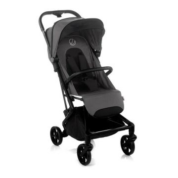 Carucior sport, Jane, Wing, Sistem compact de pliere, Cadru din aluminium, Usor, 6 Kg, De la nastere pana la 22 Kg, Cu geanta transport si husa de ploaie, Conform cu standardul european EN 1888-1:2018+A1:2022, Coal