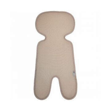 Insert antitranspiratie pentru scaun auto, FreeON, Din plasa respirabila 3D, Universal, Beige