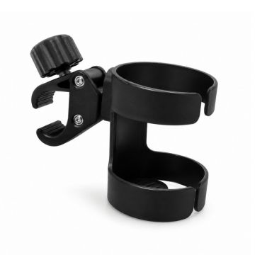 Suport pentru carucior, Petite&Mars, Multifunctional, Pentru pahar, telefon, biberon, Negru