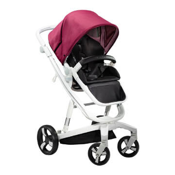 Carucior Bebumi Space 3 in 1 Ruby cadru alb