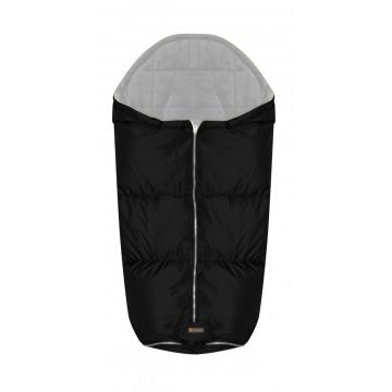 Sac termic de iarna impermeabil pentru carucior cu captuseala polar fleece Black