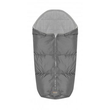 Sac termic de iarna impermeabil pentru carucior cu captuseala polar fleece Grey