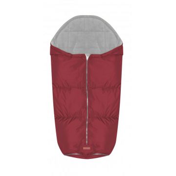 Sac termic de iarna impermeabil pentru carucior cu captuseala polar fleece Red