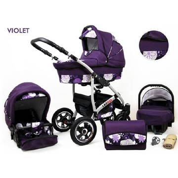 Carucior Largo 3 in 1 Violet