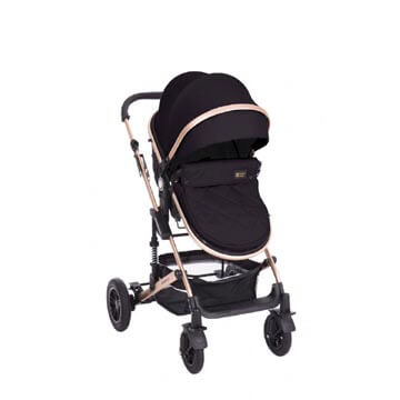 Carucior transformabil KikkaBoo 2 in 1 Amaia Grey All Black