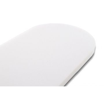 Saltea pentru landou bebelusi Sensillo 75x32x3 cm,din spuma poliuretanica confortabila si elastica,husa detasabila moale, ventilanta,Grad de duritate H1 Classic Gri