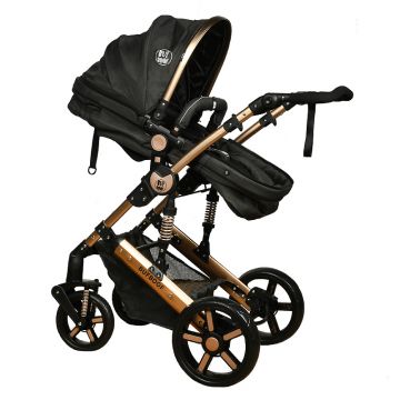 Carucior 2 in 1 reversibil X-2 Plus Buf Boof Grey Jeans 0-36 luni