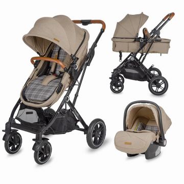 Carucior 3 in 1 ultracompact Coccolle Ravello Safari Beige