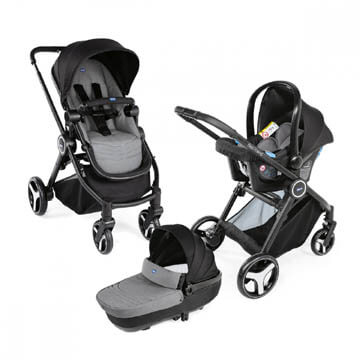 Carucior copii 3 in 1 Chicco Best Friend+ Comfort Stone 0luni+