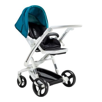 Carucior Bebumi Space Eco 2 in 1 Green cadru alb