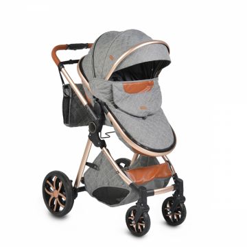 Carucior 2 in 1 transformabil Moni Alma Dark Grey