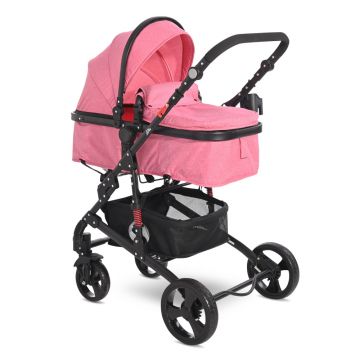 Carucior 3 in 1 Alba Classic cos auto inclus Candy pink