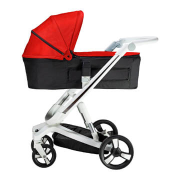 Carucior Bebumi Space Eco 3 in 1 Red cadru alb