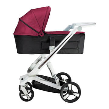 Carucior Bebumi Space Eco 3 in 1 Ruby cadru alb