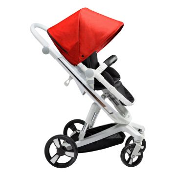 Carucior Bebumi Space Eco Red cadru alb