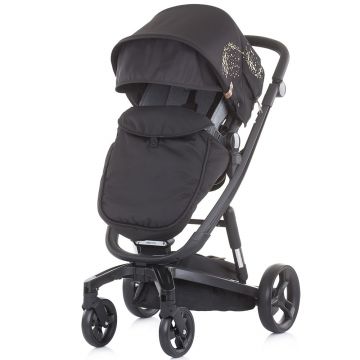 Carucior Chipolino Electra 3 in 1 gold cu cadru negru