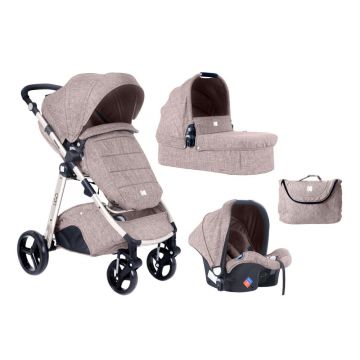 Carucior modular 3 in 1 Ugo Beige Melange