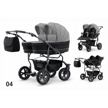 Carucior pentru gemeni Mikado Goldstar GS-04 3 in 1 Carucior pentru gemeni Mikado Goldstar GS-04 3 in 1