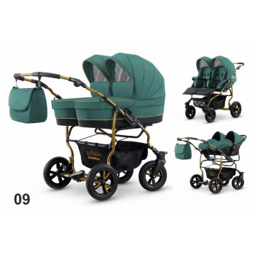 Carucior pentru gemeni Mikado Goldstar GS-09 3 in 1