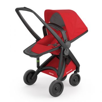 Carucior Greentom Reversible Ecologic cu Cadru Negru