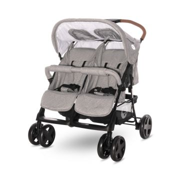 Carucior pentru gemeni Twin Steel Grey