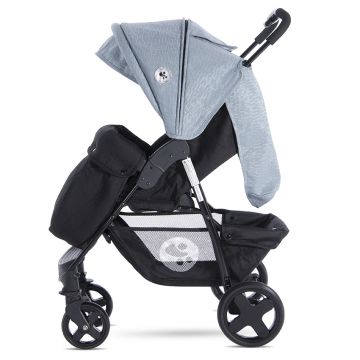 Carucior sport Daisy Basic cu husa de picioare Black Silver Blue