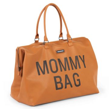 Geanta de infasat Childhome Mommy Bag piele ecologica Maro