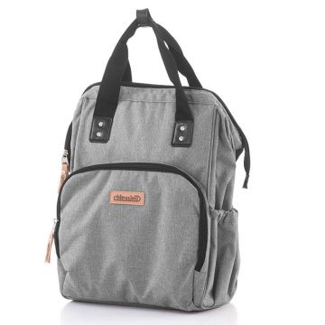 Geanta tip rucsac pentru carucior Chipolino 2021 Grey Linen