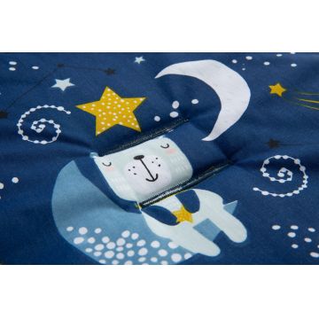 Saltea suplimentara pentru carucior 100 bumbac Sensillo Minky Ursi bleumarin Saltea suplimentara pentru carucior 100 bumbac Sensillo Minky Ursi bleumarin